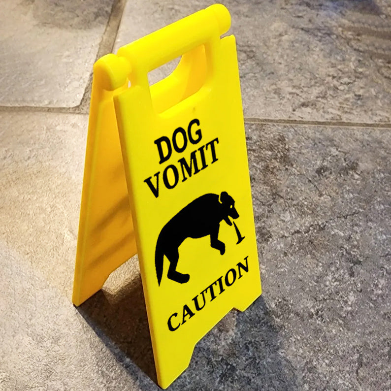 Cat Vomit Sign