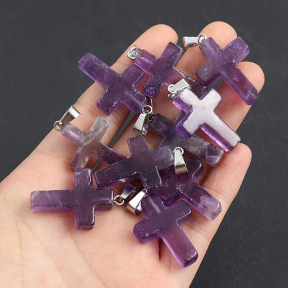 ✝️100% Handmade Crystal Cross Healing Heart (Paul Smith 𝐇𝐚𝐧𝐝𝐦𝐚𝐝𝐞®)