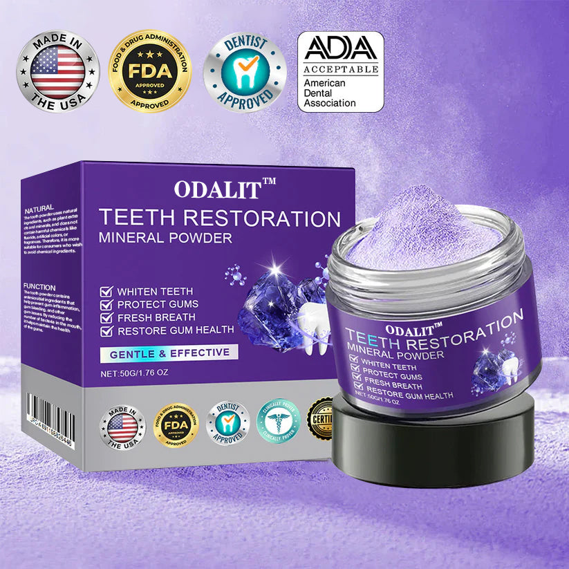 ODALIT™ TeethRestoration Mineral Powder🦷(ADA recommended) (🎁Flash Sale - Don’t Miss Out)