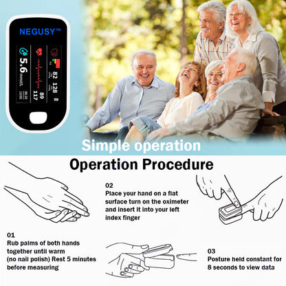 NEGUSY™ Advanced Non-Invasive GlucoseMonitor-99.9% Accuracy + Exclusive Gift ✅TGA Approved