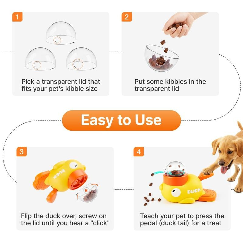 LittlePaw Interactive Treat Dispenser Toy, Food Puzzle Slow Feeder