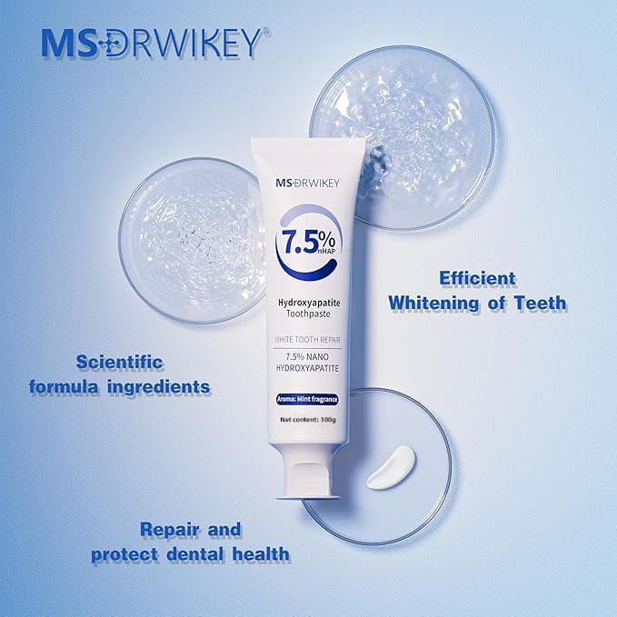 🦷Fluoride-Free Hydroxyapatite Toothpaste| Enamel Repair | Breath Freshening |Effective whitening
